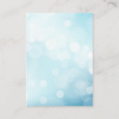 Carte D'accompagnement Luxe Blue Mariage Détails de l'hébergement (Dos)