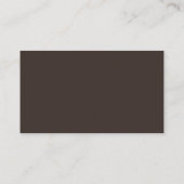 Carte D'accompagnement Luxe Brun | Code QR du site Web de mariage (Dos)