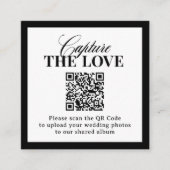 Carte D'accompagnement Luxe classique | Le Mariage de code QR capte l'amo (Devant)