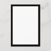 Carte D'accompagnement Luxe classique | QR Code Mariage Détails de l'invi (Dos)