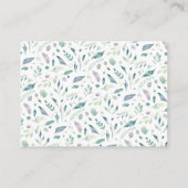 Carte D'accompagnement Luxe Floral Mariage (Dos)