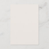Carte D'accompagnement Luxe Ivory and Mocha Taupe | Wedding Guest Details (Dos)