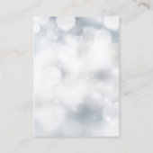 Carte D'accompagnement Luxe Silver Mariage Détails de l'hébergement (Dos)