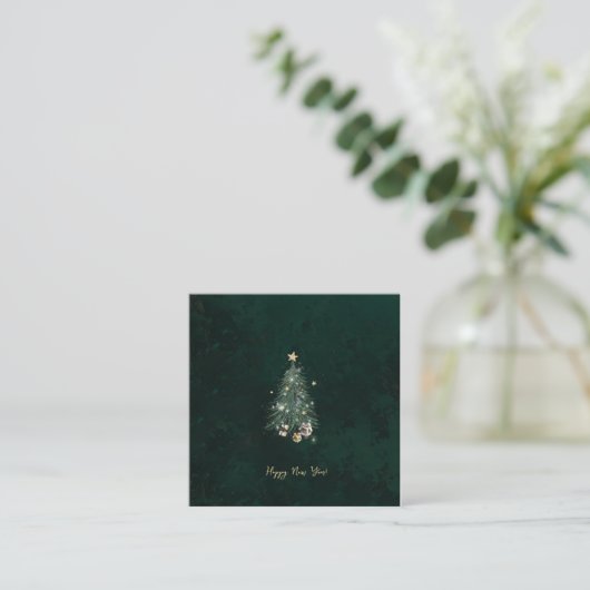 Carte D'accompagnement Luxurious, artistic design with a festive tree (Debout devant)