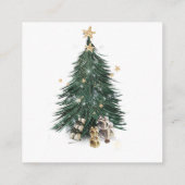 Carte D'accompagnement Luxurious, artistic design with a festive tree (Dos)