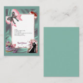 Carte D'accompagnement Luxury Satin Bow Wedding Enclosure Card (Devant / Derrière)
