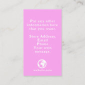 Carte D'accompagnement Macarons colorés Merci (Dos)