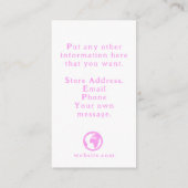 Carte D'accompagnement Macarons couleur Merci (Dos)