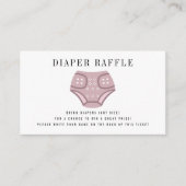 Carte D'accompagnement Machine à laver en tissu Plum Bébé Laveuse Raffle  (Devant)