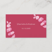 Carte D'accompagnement Magenta mariage site de réponse QR code RSVP (Devant)