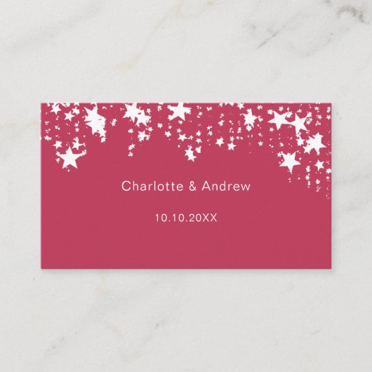 Carte D'accompagnement Magenta rose mariage site de réponse QR code RSVP (Devant)