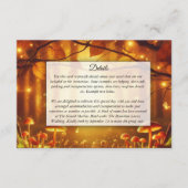 Carte D'accompagnement Magic Amber Forest Fairytale Mariage (Devant)