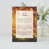 Carte D'accompagnement Magic Amber Forest Fairytale Mariage (Debout devant)