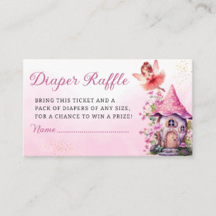 Carte D'accompagnement Magique Fairy Rose Floral Garden Déchets Raffle
