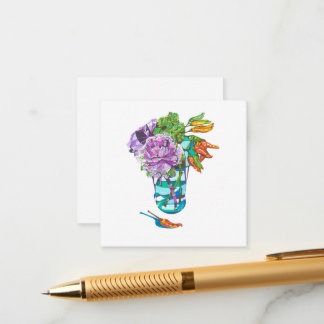 Carte D'accompagnement Magnifique bouquet végétal d'automne