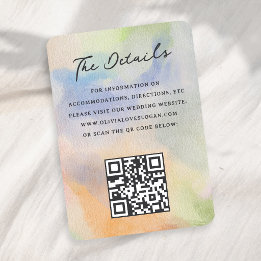 Carte D'accompagnement Magnifique calligraphie moderne aquarelle abstrait
