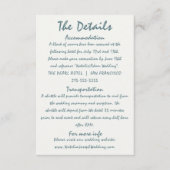 Carte D'accompagnement Main Drawn Beach View Retro Unique Détails du Mari (Devant)