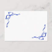 Carte D'accompagnement Main unique tirée Contemporain Français Bow RSVP (Dos)