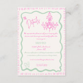 Carte D'accompagnement Main Whimsical tiré Bow rose Wavy Détails du Maria (Devant)