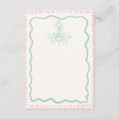 Carte D'accompagnement Main Whimsical tiré Bow rose Wavy Détails du Maria (Dos)