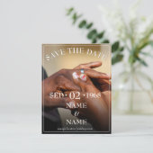 Carte D'accompagnement Mains d'un couple mariage avec une bague (Debout devant)