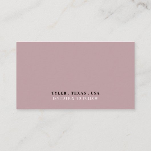 Carte D'accompagnement Maison d'oiseau élégante, Sauvegarder la date (Dos)