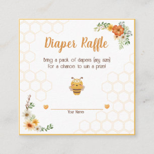 Carte D'accompagnement Maman À Être Baby shower Déchets Raffle