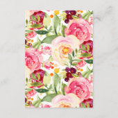 Carte D'accompagnement Maman Bébé lapin Fox Douche Déchets Raffle Ticket (Dos)