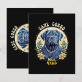 Carte D'accompagnement Maman Cane Corso (Devant / Derrière)
