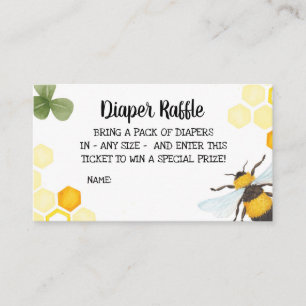 Carte D'accompagnement Maman d'insertion de tombola de couche-culotte de