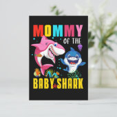 Carte D'accompagnement Maman Du Bébé Shark Dons Drôle (Debout devant)