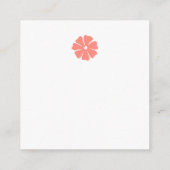 Carte D'accompagnement Maman je t'aime texte, fleurs roses, oiseaux bleus (Dos)