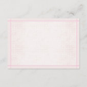 Carte D'accompagnement Maman's Belly Taille mignonne fille ours Baby show (Dos)