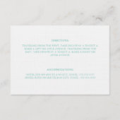 Carte D'accompagnement Mangez, buvez et soyez mariés turquoises | Boîtier (Dos)