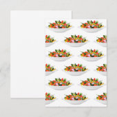 Carte D'accompagnement Mangez plus de plantes frais motivation salade let (Devant / Derrière)