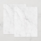 Carte D'accompagnement Marbre Blanc (Devant / Derrière)