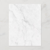 Carte D'accompagnement Marbre Blanc (Dos)