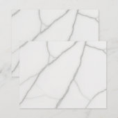 Carte D'accompagnement Marbre Blanc (Devant / Derrière)