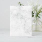 Carte D'accompagnement Marbre Blanc Moderne (Debout devant)