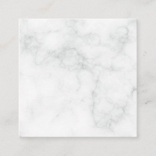 Carte D'accompagnement Marbre Blanc Moderne (Devant)
