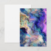 Carte D'accompagnement Marbre coloré (Devant / Derrière)
