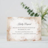 Carte D'accompagnement *~* Marbre QR code Website AR2 Wedding RSVP (Debout devant)