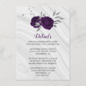 Carte D'accompagnement marbre royal gris argenté gris-gris (Devant)