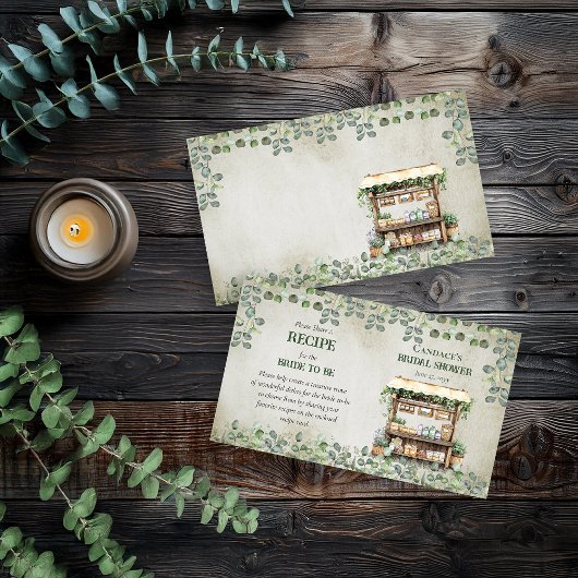 Carte D'accompagnement Marché agricole Stand Call for Recipes Insertion