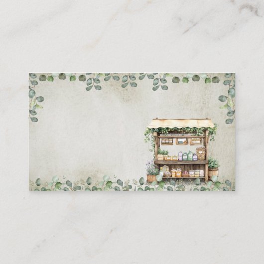 Carte D'accompagnement Marché agricole Stand Call for Recipes Insertion (Dos)