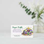 Carte D'accompagnement Mardi Gras Diaper Raffle Request (Debout devant)