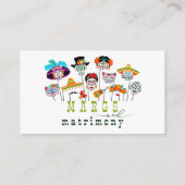 Carte D'accompagnement Margs & Matrimony Mariage Mexicain pour couples Co (Dos)