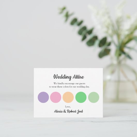 Carte D'accompagnement Mariage (Debout devant)