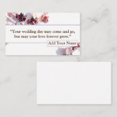 Carte D'accompagnement Mariage (Devant / Derrière)