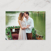 Carte D'accompagnement Mariage 2 QR RSVP Détails Photo Terracotta (Dos)